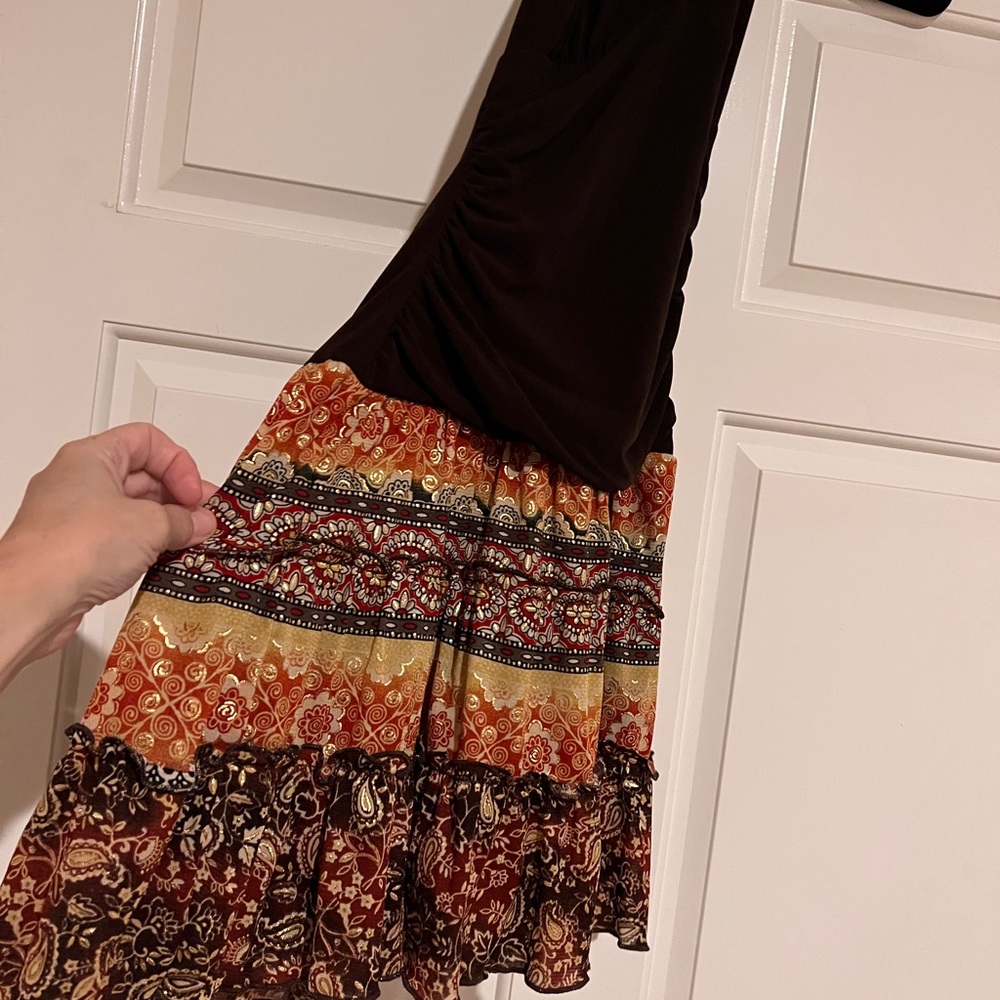 Bohemian Floral Halter Dress - Picture 3 of 6